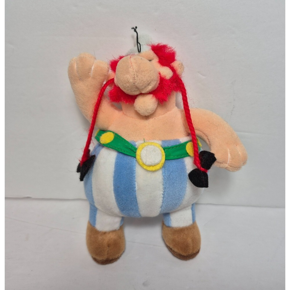 Vintage 1999 Asterix Comic Book Obelix Plush Stuffed Toy Made in Germany 6"